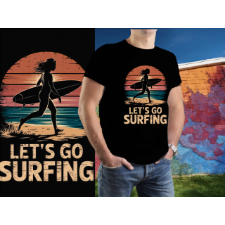 Surfing girl